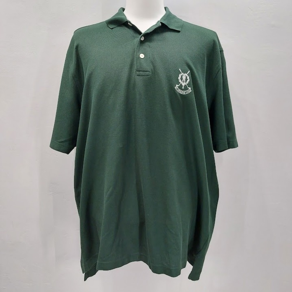 Brooks Brothers Polo Shirt Men's XL Green St Andrews Links Golf Piqué Classic